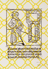 detail: A Person Looks At A Work of Art/someone looks at something... CULTURAL CONSUMPTION PRODUCTION