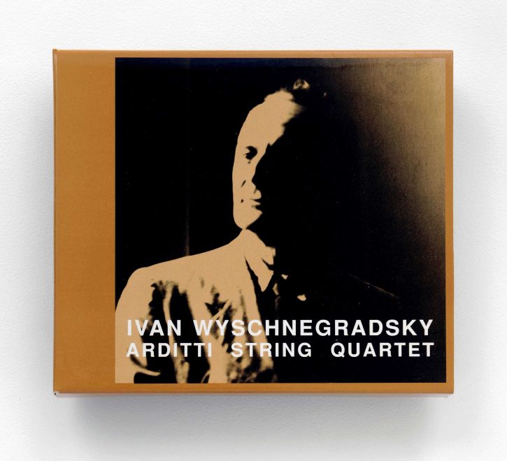 CD von Ivan Wyschnegradsky, auf deren Cover ein Portrait des Künstlers ist.